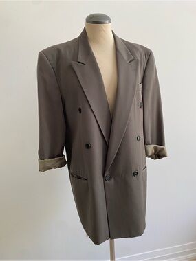 VINTAGE charter club oversized  Double-Breasted Blazer